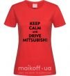 Женская футболка Drive Mitsubishi Красный фото