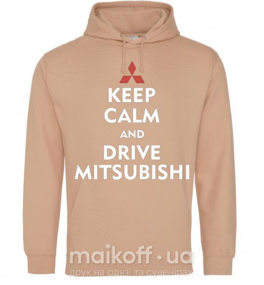 Женская толстовка (худи) Drive Mitsubishi Песочный фото