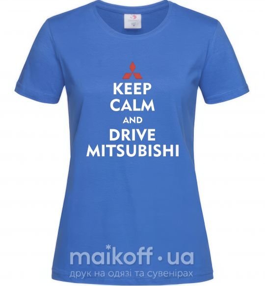 Жіноча футболка Drive Mitsubishi Яскраво-синій фото