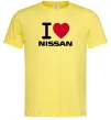 Мужская футболка I Love Nissan Лимонный фото