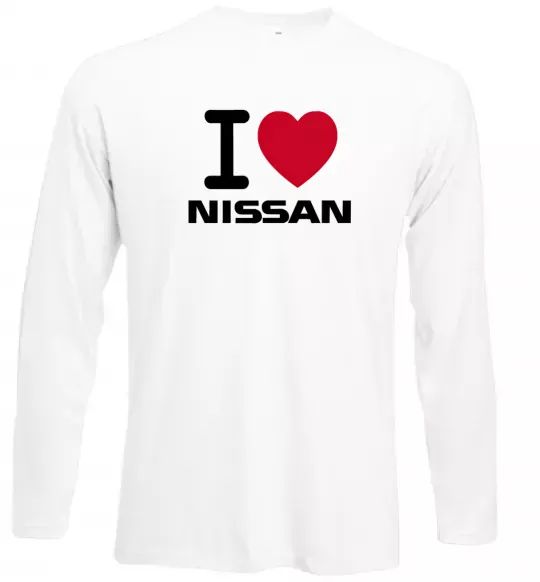 Лонгслів I Love Nissan Білий фото