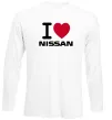 Лонгслів I Love Nissan Білий фото