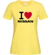 Жіноча футболка I Love Nissan Лимонний Жіноча футболка I Love Nissan Лимонний фото