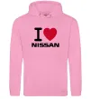 Чоловіча толстовка (худі) I Love Nissan Рожевий фото
