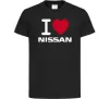 Детская футболка I Love Nissan Черный фото