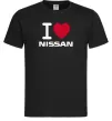 Мужская футболка I Love Nissan Черный фото