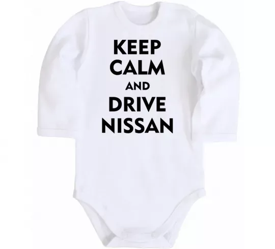 Дитячий бодік Drive Nissan Білий фото