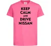 Детская футболка Drive Nissan Ярко-розовый Детская футболка Drive Nissan Ярко-розовый фото