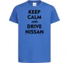 Детская футболка Drive Nissan Ярко-синий Детская футболка Drive Nissan Ярко-синий фото