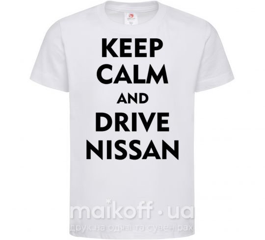 Дитяча футболка Drive Nissan Білий фото