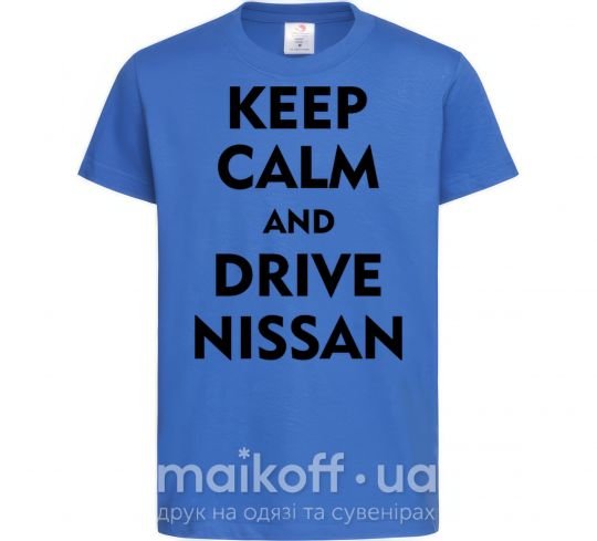 Дитяча футболка Drive Nissan Яскраво-синій фото