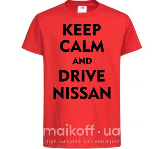 Дитяча футболка Drive Nissan Червоний фото