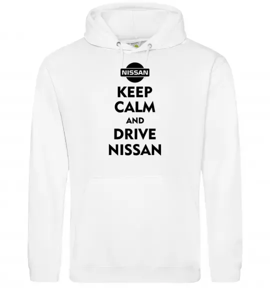 Чоловіча толстовка (худі) Drive Nissan Білий фото
