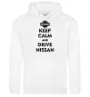 Чоловіча толстовка (худі) Drive Nissan Білий Чоловіча толстовка (худі) Drive Nissan Білий фото