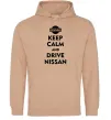 Чоловіча толстовка (худі) Drive Nissan Пісочний Чоловіча толстовка (худі) Drive Nissan Пісочний фото