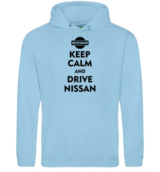 Мужская толстовка (худи) Drive Nissan Голубой фото