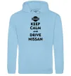 Мужская толстовка (худи) Drive Nissan Голубой фото