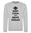 Свитшот Drive Nissan Серый меланж фото