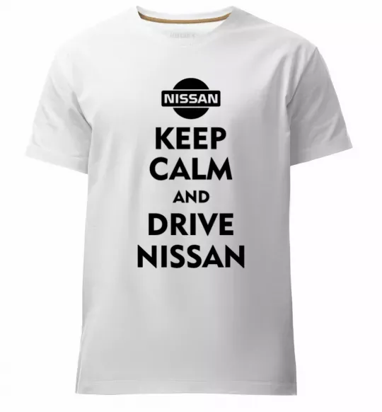 Чоловіча преміум футболка Drive Nissan Білий фото