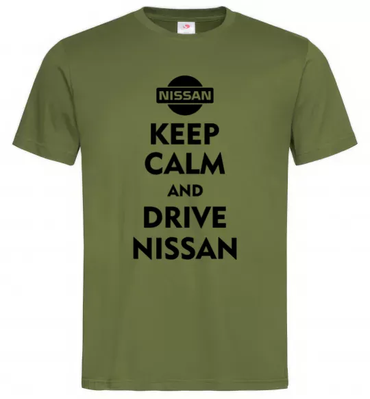 Мужская футболка Drive Nissan Оливковый фото