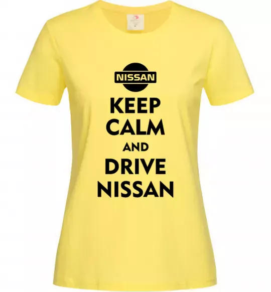 Женская футболка Drive Nissan Лимонный фото