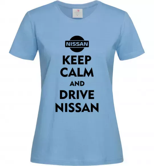 Женская футболка Drive Nissan Голубой фото