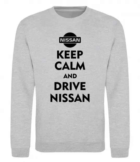 Світшот Drive Nissan Сірий меланж фото