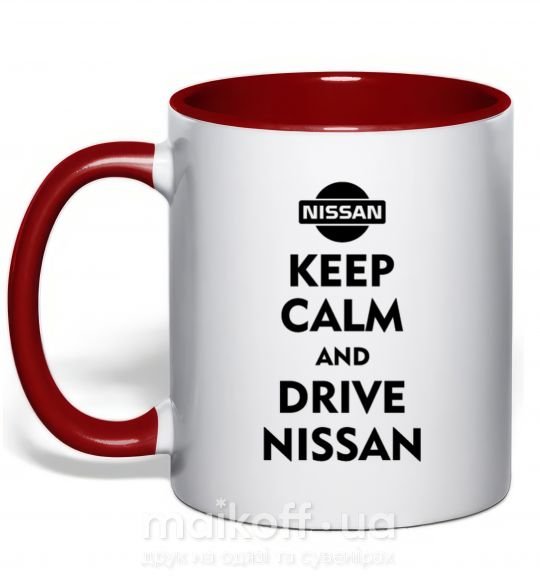 Чашка с цветной ручкой Drive Nissan Красный фото