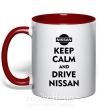Чашка з кольоровою ручкою Drive Nissan Червоний фото