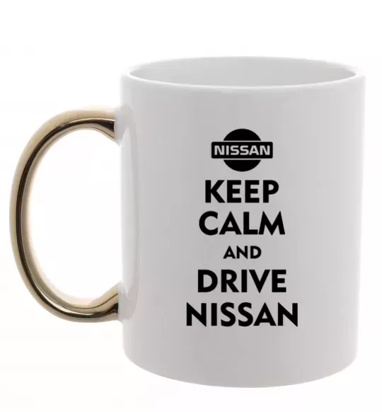 Чашка с цветной ручкой Drive Nissan Золото фото
