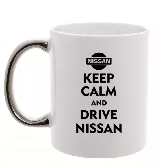 Чашка с цветной ручкой Drive Nissan Серебро фото