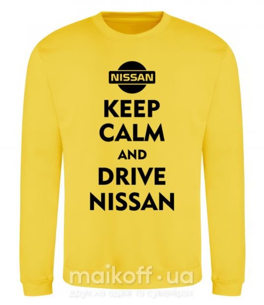 Світшот Drive Nissan Сонячно жовтий фото
