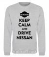 Світшот Drive Nissan Сірий меланж фото