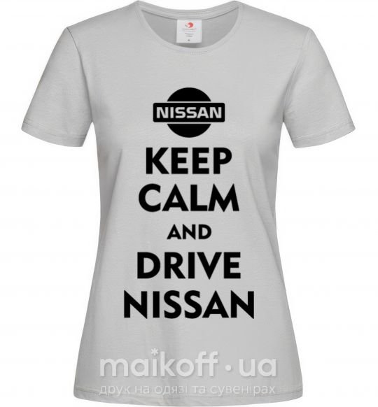 Жіноча футболка Drive Nissan Сірий фото