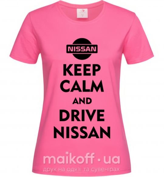 Жіноча футболка Drive Nissan Яскраво-рожевий фото