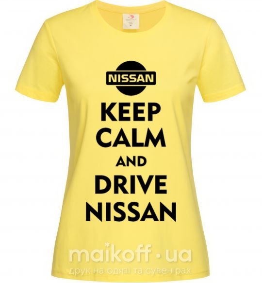 Жіноча футболка Drive Nissan Лимонний фото