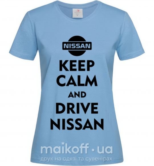 Жіноча футболка Drive Nissan Блакитний фото
