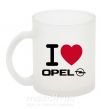 Чашка скляна I Love Opel Фроузен фото