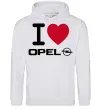 Жіноча толстовка (худі) I Love Opel Сірий меланж Жіноча толстовка (худі) I Love Opel Сірий меланж фото