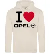 Женская толстовка (худи) I Love Opel Таш фото