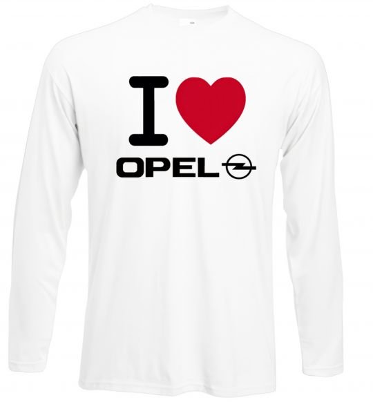 Реглан I Love Opel Білий фото