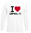 Лонгслів I Love Opel Білий фото