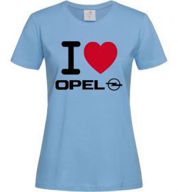 Жіноча футболка I Love Opel Жіноча футболка I Love Opel