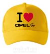 Кепка I Love Opel Сонячно жовтий фото