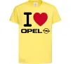 Детская футболка I Love Opel Лимонный Детская футболка I Love Opel Лимонный фото