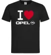 Чоловіча футболка I Love Opel Чорний фото