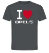 Чоловіча футболка I Love Opel Графіт фото