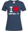 Жіноча футболка I Love Opel Темно-синій Жіноча футболка I Love Opel Темно-синій фото