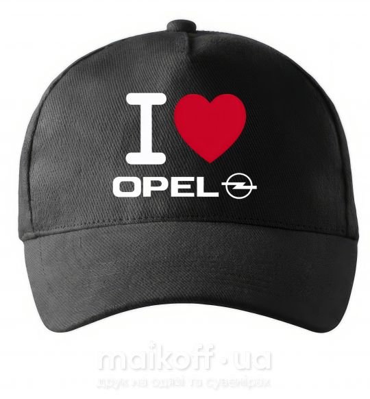Кепка I Love Opel Чорний фото