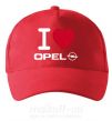 Кепка I Love Opel Красный фото